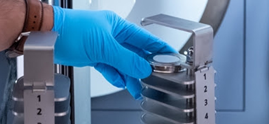 The twin of this sample is currently installed on the outside of the ISS as part of the SESAME experiment.